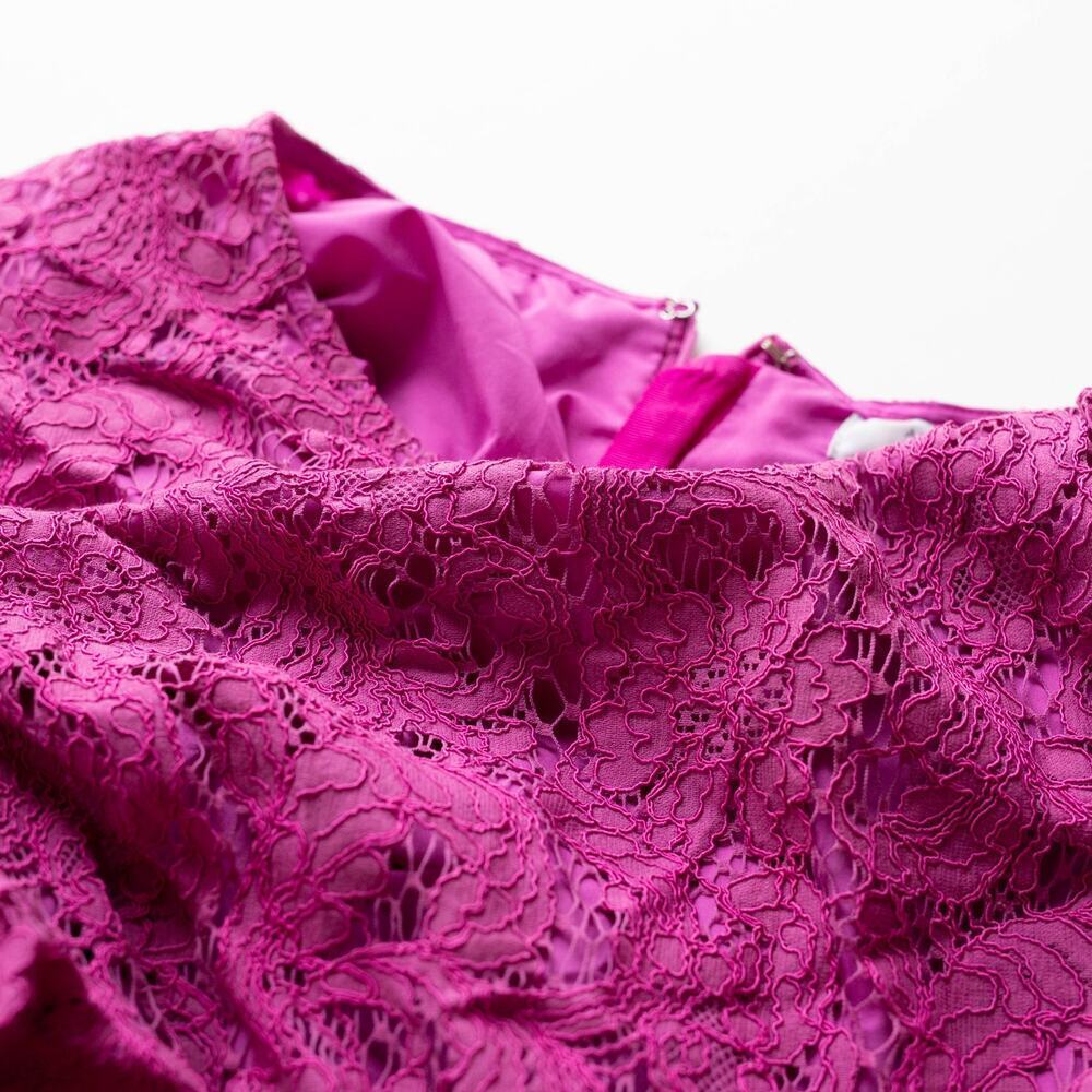 Adam Lippes x RTR Long Sleeve Trapeze Dress in Pink - Size 8 - Picture 6 of 8